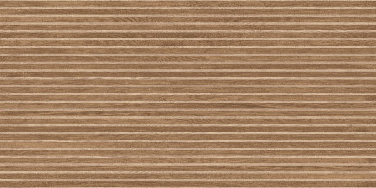 Wood Canarium Almond Stripes тёмно-бежевый матовый карвинг 60х120 Laparet