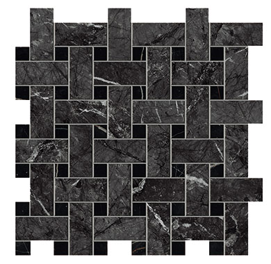 AOVK Marvel Grigio Intenso Basket Weave Matt 30,5x30,5 Atlas Concorde