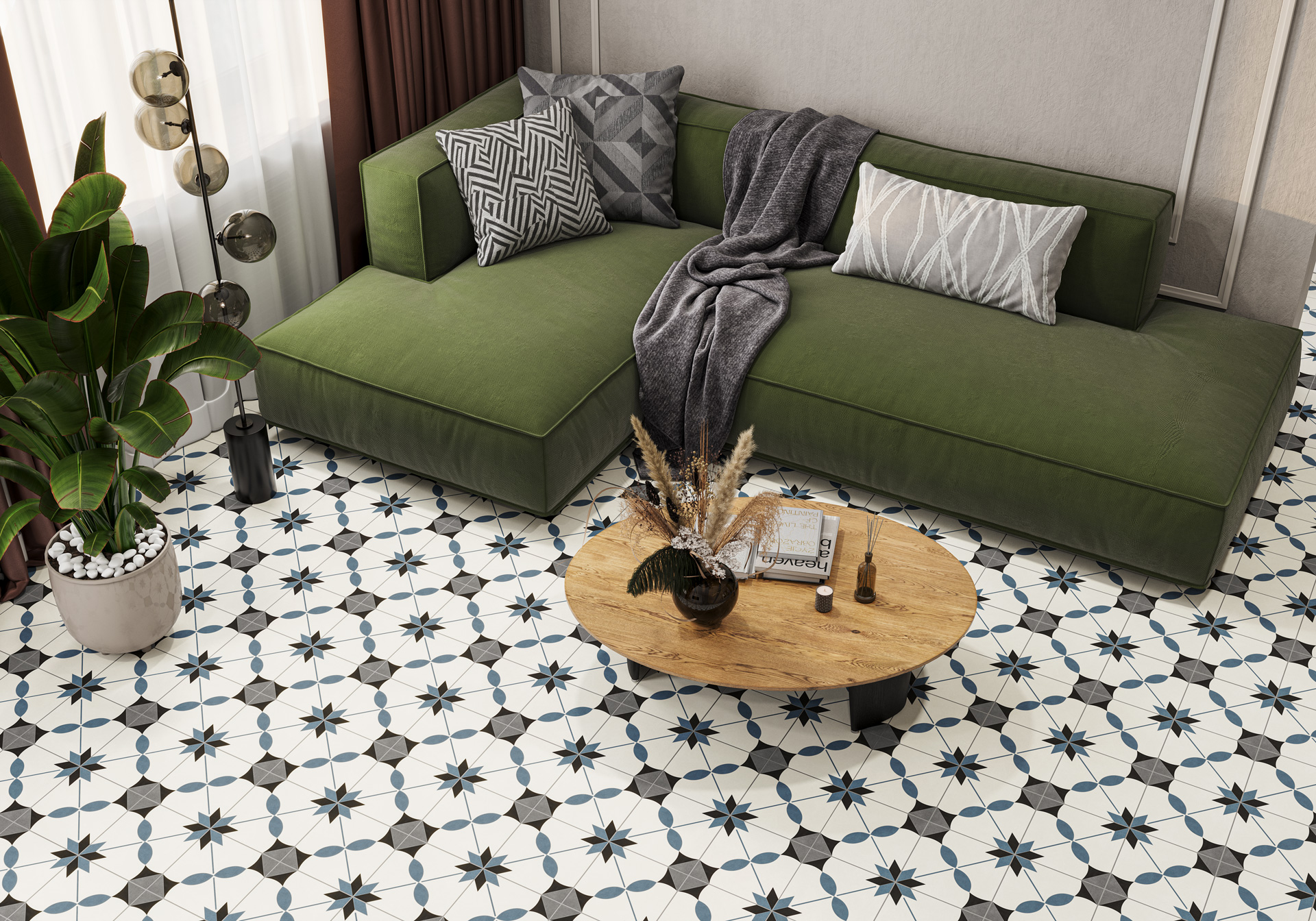 GP2020DNA09 Honey матовый 200x200x8 New Trend