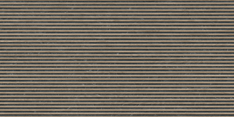 Bari Slat Black Matt 60x120 Argenta Ceramica