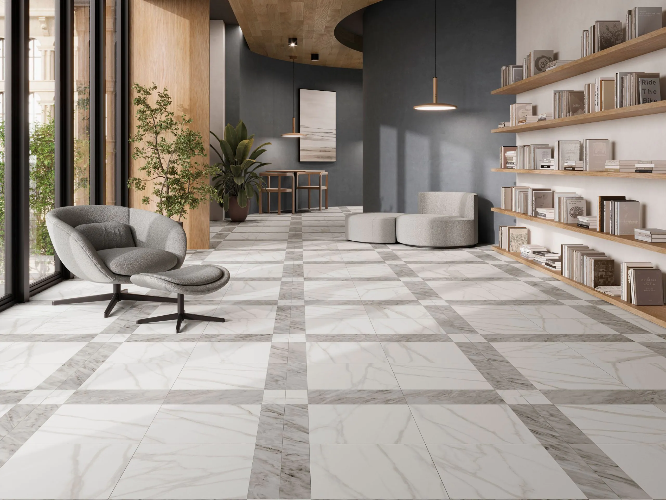 Grace Stone White 44.2x44.2 Realonda фото 7