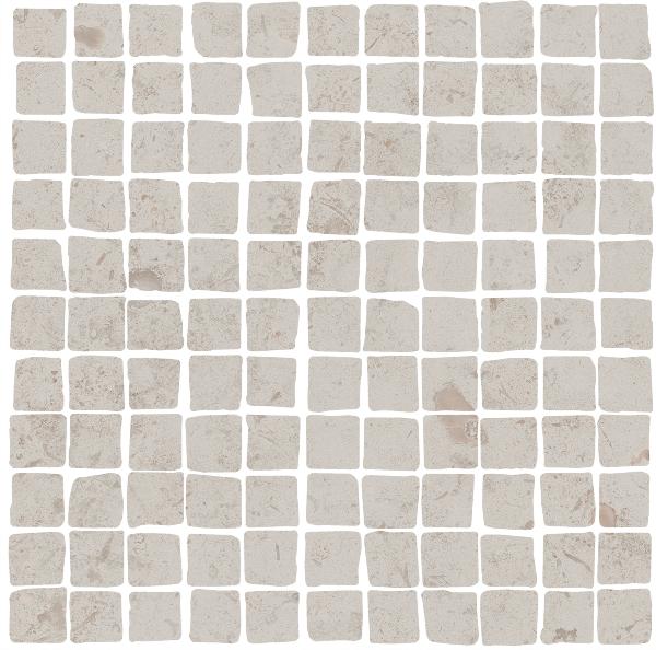 MBS003 Про Лаймстоун Спакко мозаичный серый светлый матовый 20х20 Kerama Marazzi