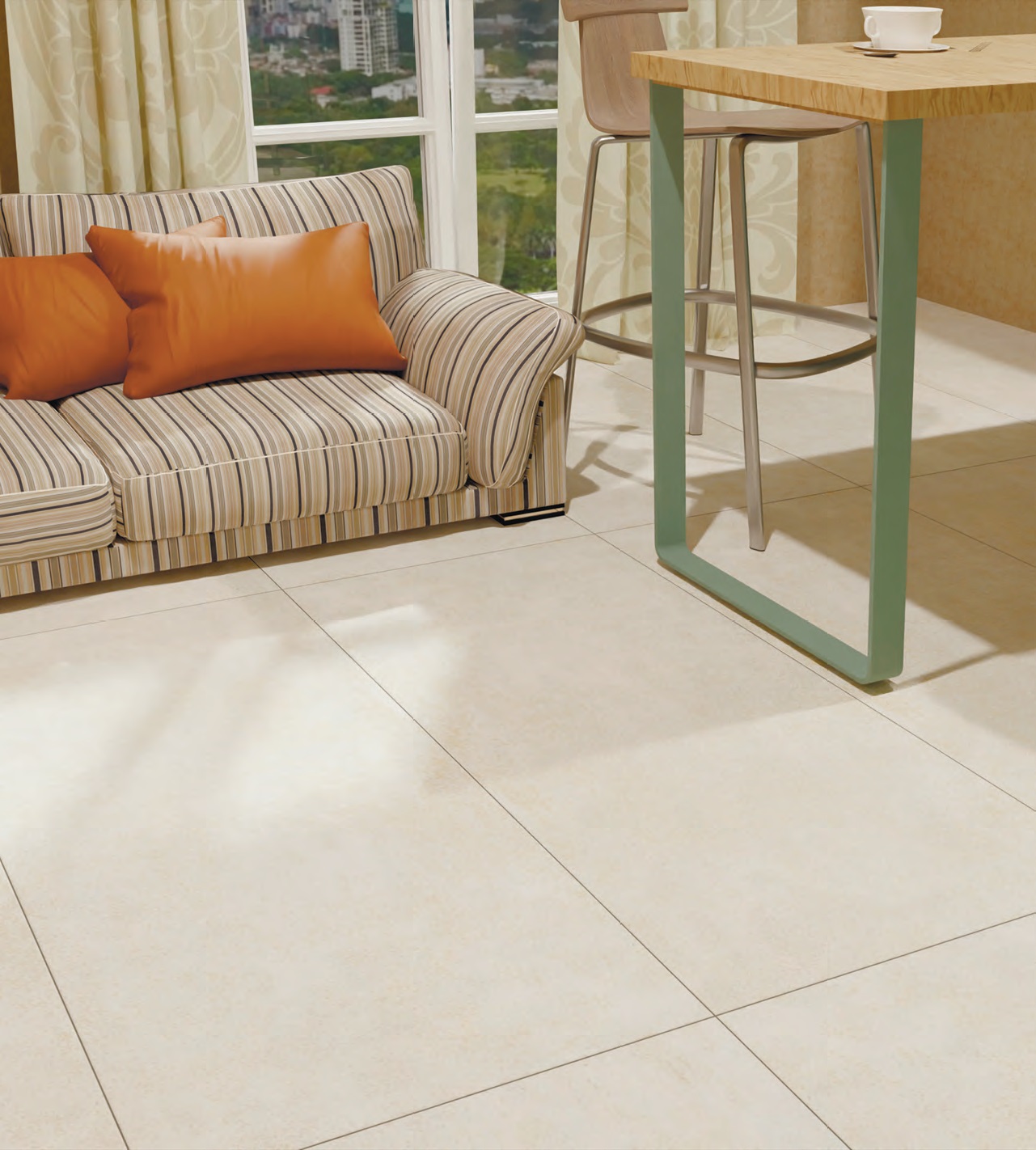 NR12060417-M Урбан Бежевый матовый 1200x600x9.5 ProGRES Ceramica фото 5