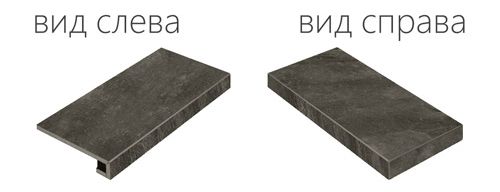 620070000741 Climb Graphite Scalino Angolare Destro 33x60 Italon