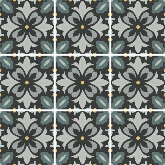 A038627 Daisy NIGHT 15x15 Ape Ceramica