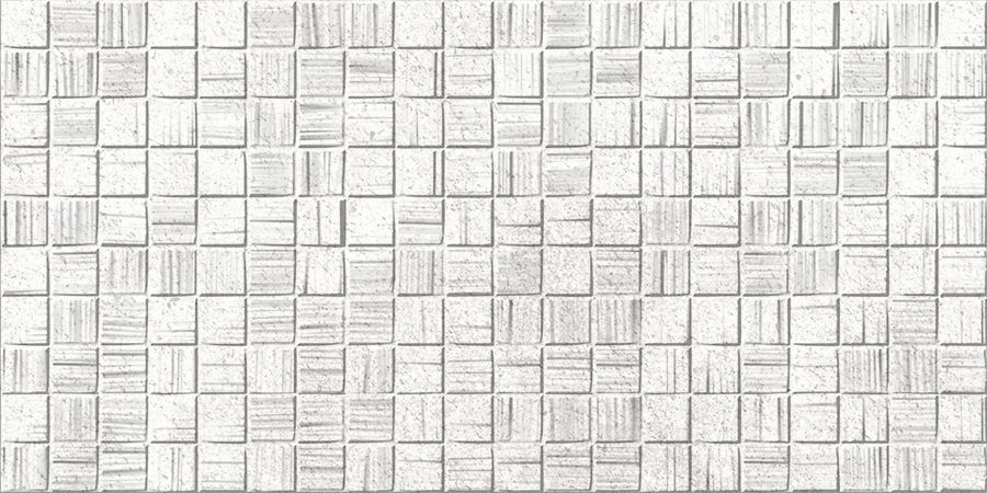 Мегаполис светло-серая мозаика 25х50 AXIMA