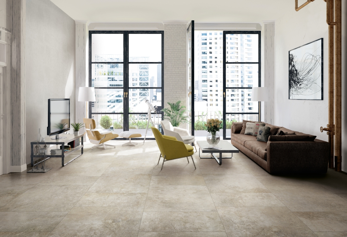 760908 Artifact Aged_White Mosaico 3x3 30x30 Cerim