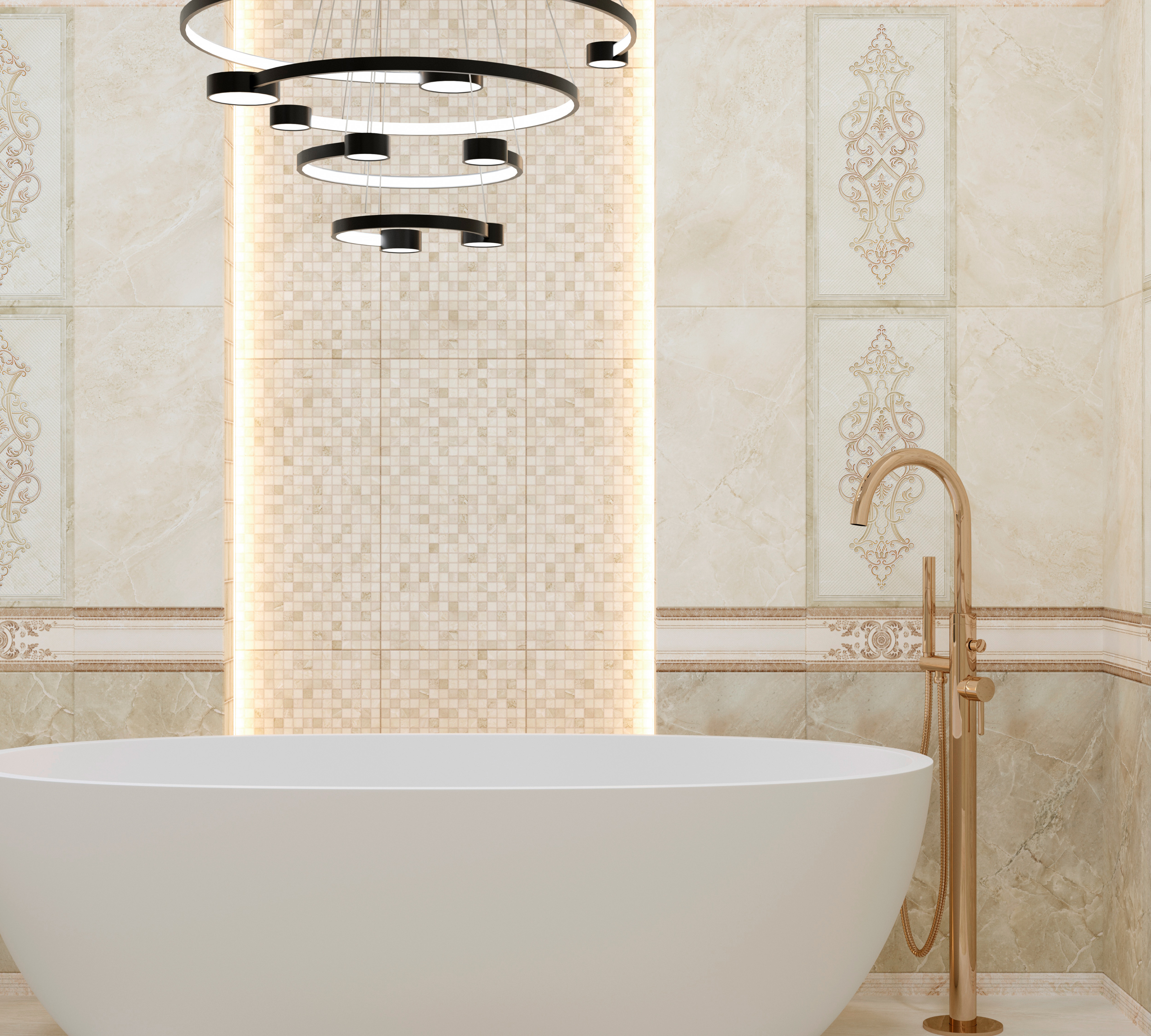 485 Бордюр Rimini Серебро 1.4x60 Eurotile Ceramica фото 6