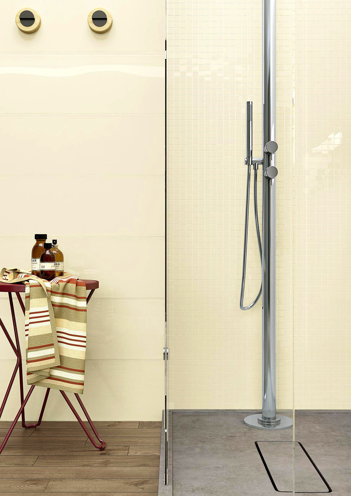 R4YK Frame Khaki Strutturato 25*76 Ragno Marazzi