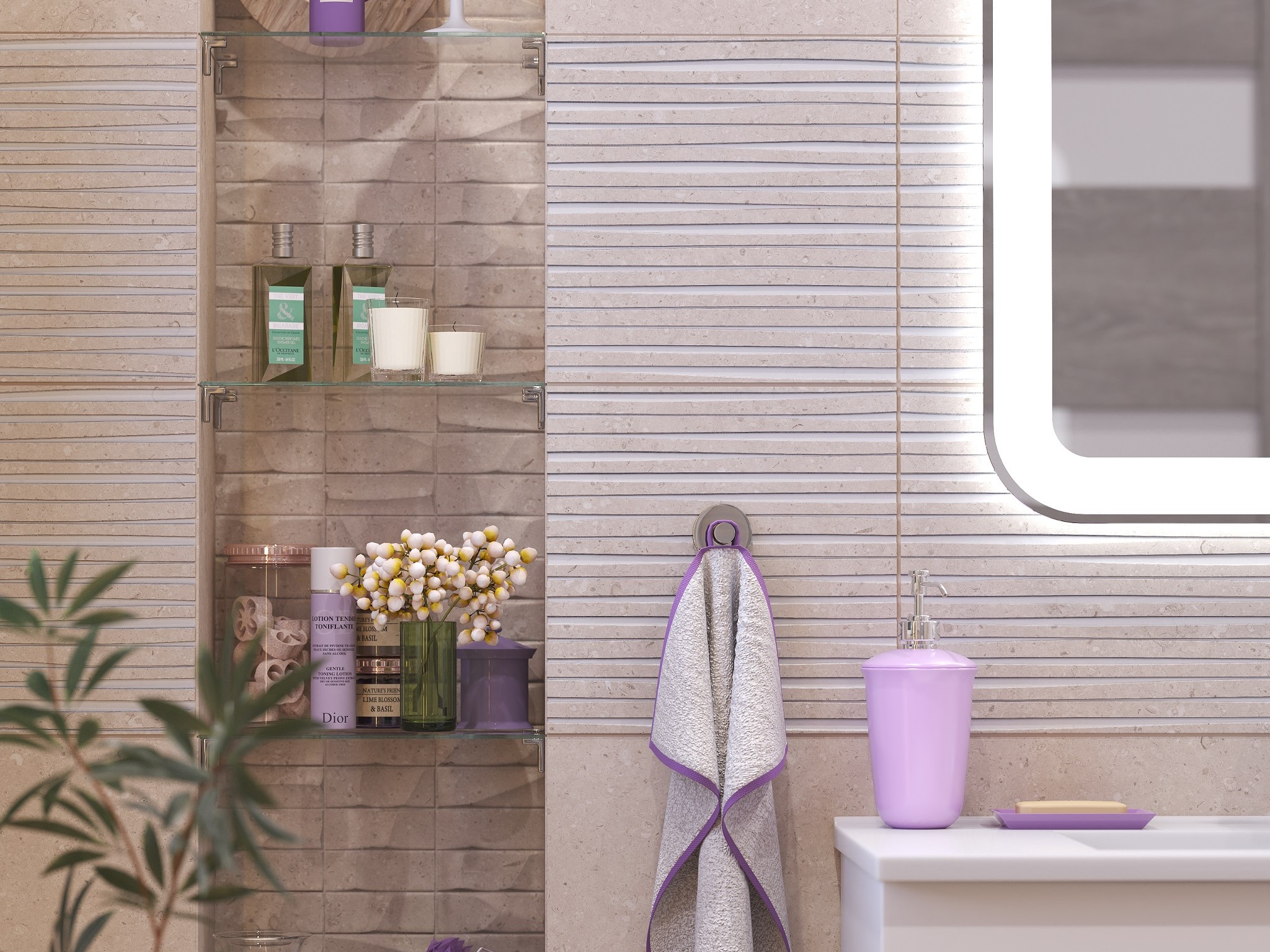 F Rockberry Beige 30x30 Cube Ceramica