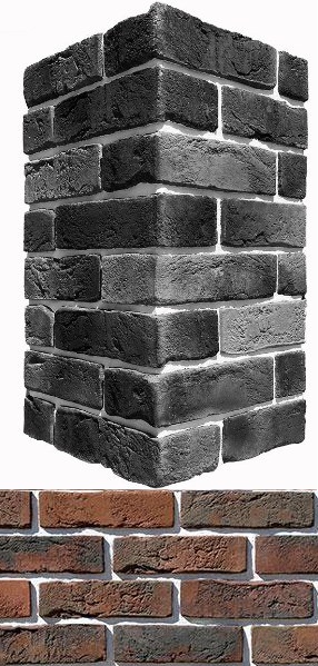 304-75 Лондон брик Design угол 9х22x6.5 White Hills