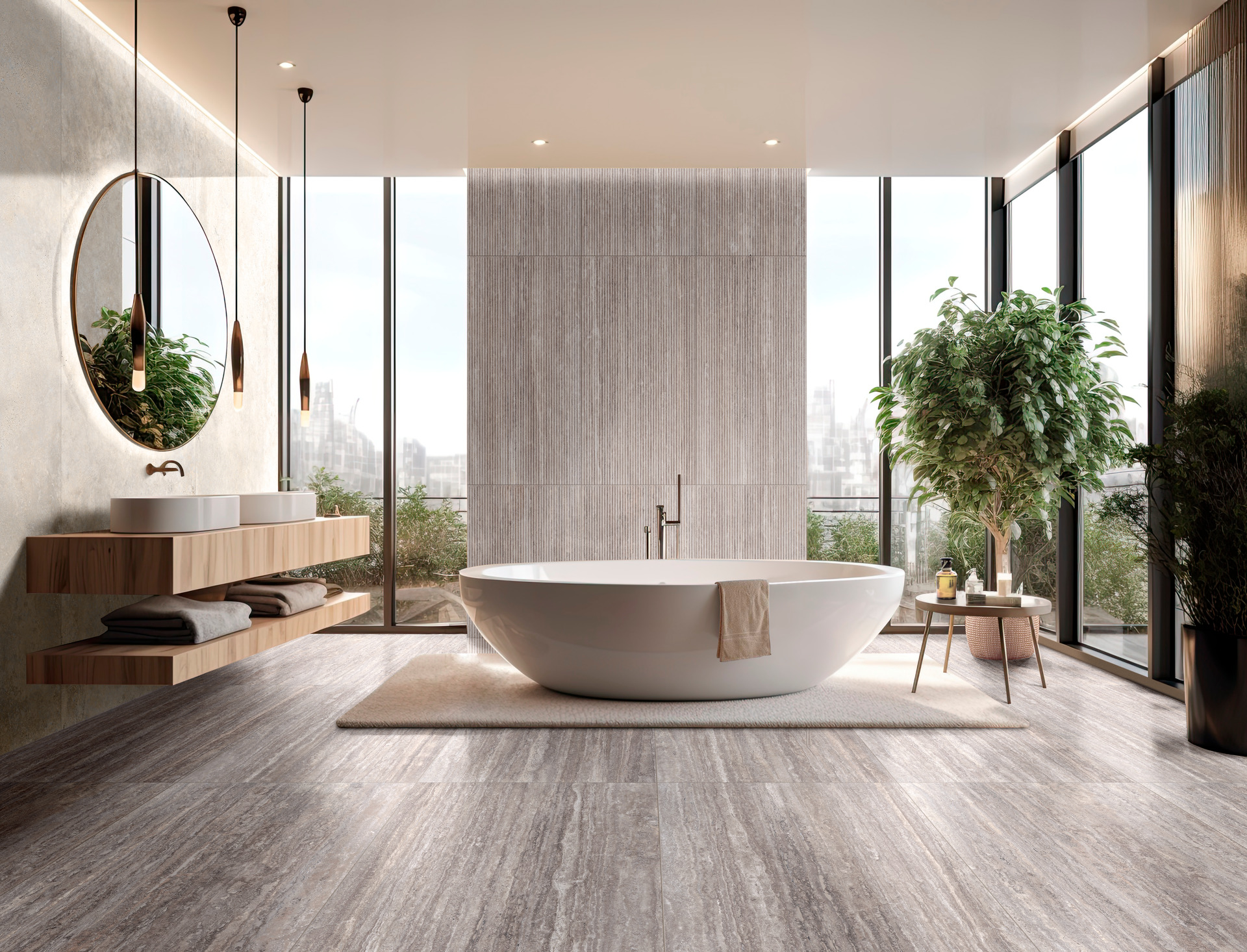 RCA7 Realstone Travertino Vein Bianco Rett 60x120 Ragno Marazzi