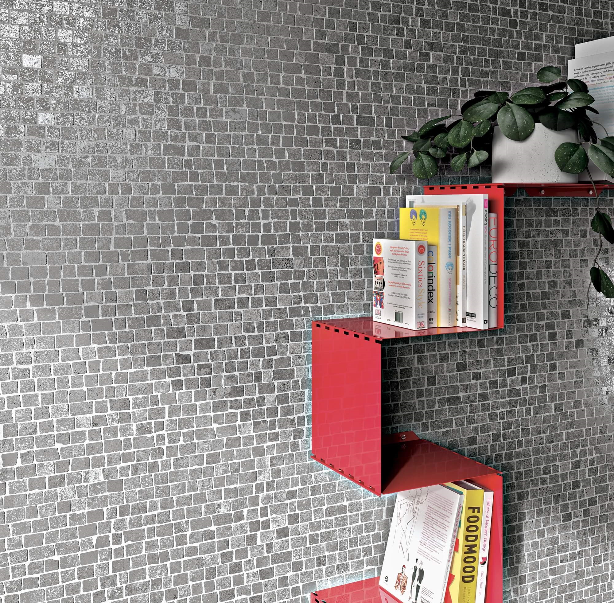 1062374 Mosaico Costruire Random Metallo Bianco 30х30 Serenissima Cir
