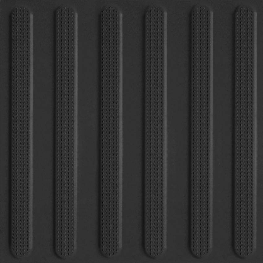 ANL110 Avenue Lines Black линии чёрный Тактильный рект. 30x30x15 Estima