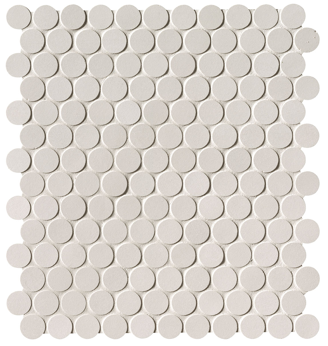 fNSV Milano&Floor Bianco Round Mosaico Matt 29.5x32.5 FAP Ceramiche