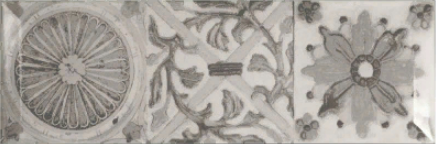 Antique gris brillo bisel 10x30 Monopole Ceramica