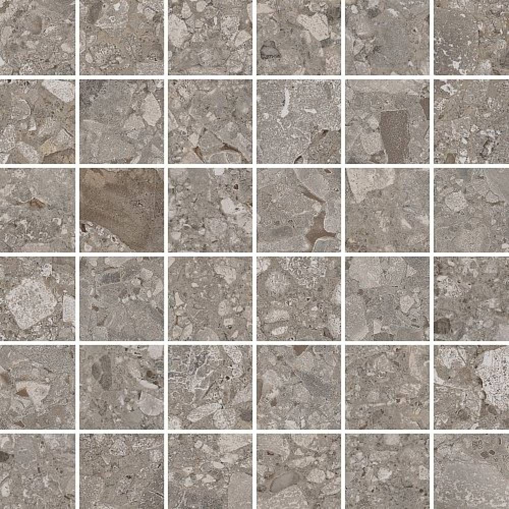 K9475128R001VTE0 Ceppostone Мозаика Темный Греж Матовый R10B 7Рек 5x5 30х30 Vitra