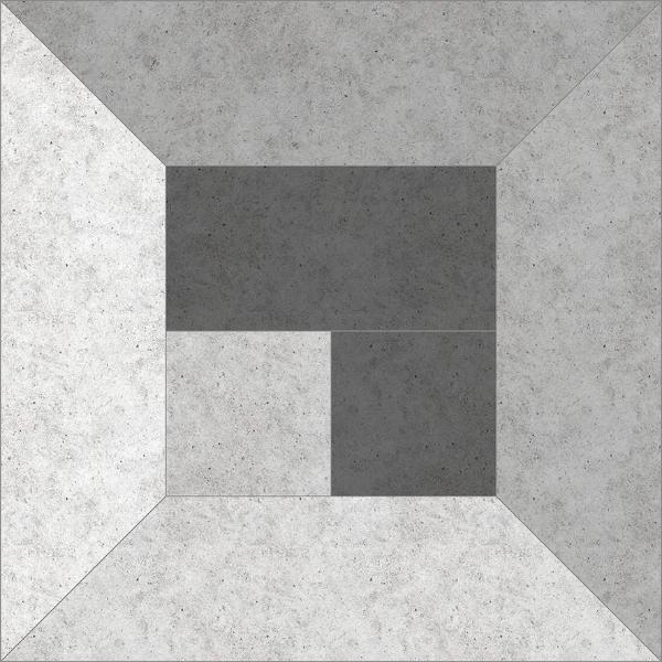 737496 Beton Grey Deco Серый 45x45 ProGRES Ceramica