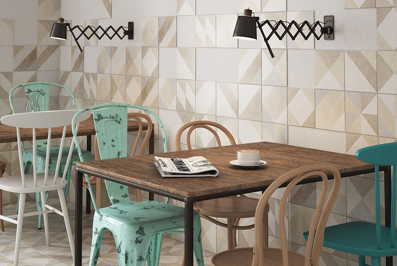 23542 Micro Elements Taupe 20*20 (12 вариантов паттерна) EQUIPE