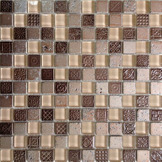 Glass Decor Peru 2.3x2.3 30x30 Bars Crystal