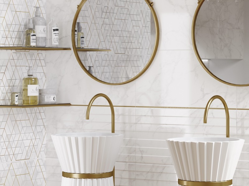 A-MT1U381J Metallic Спецэлемент металлический золотистый 1x75 Cersanit