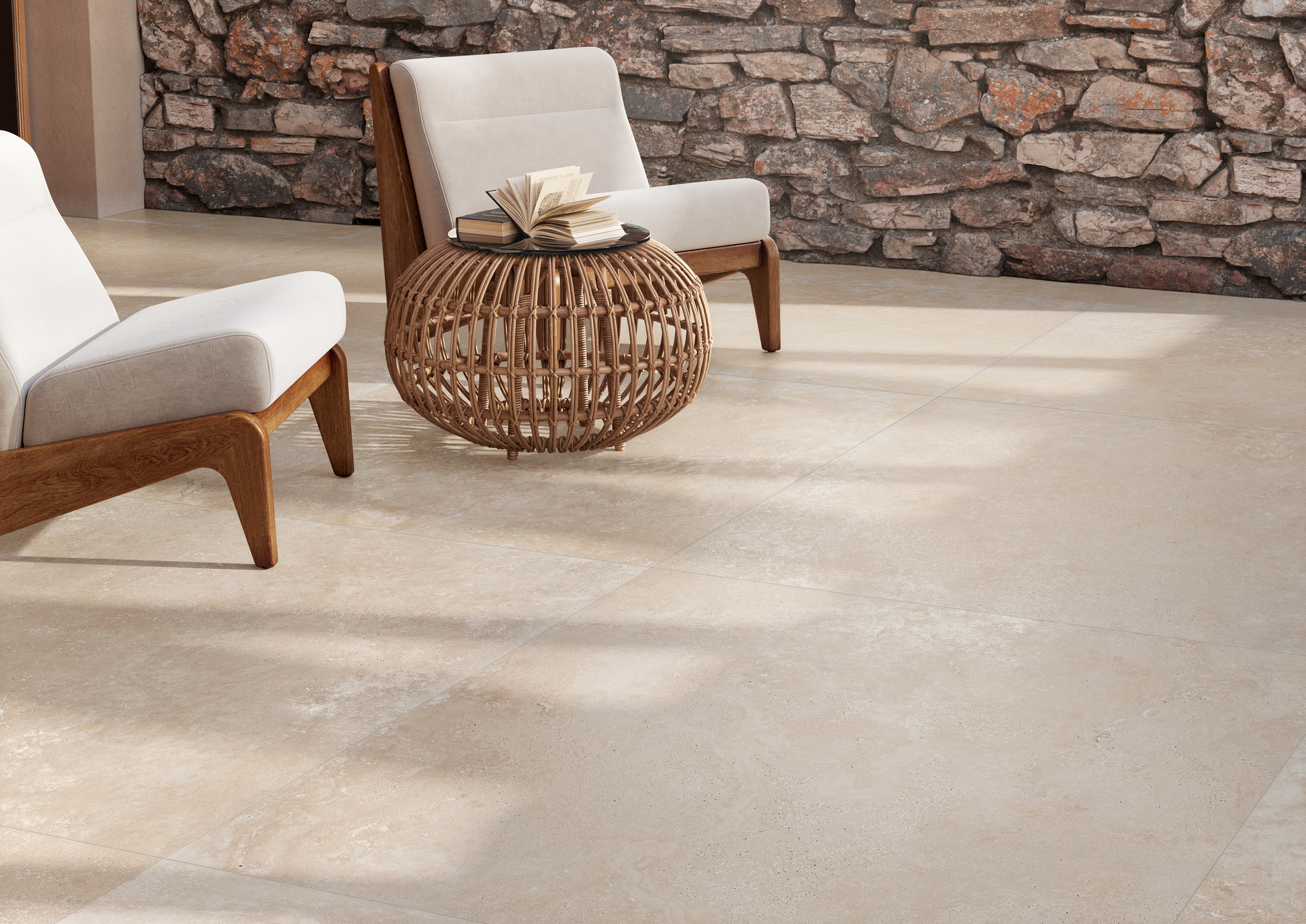 RCA7 Realstone Travertino Vein Bianco Rett 60x120 Ragno Marazzi