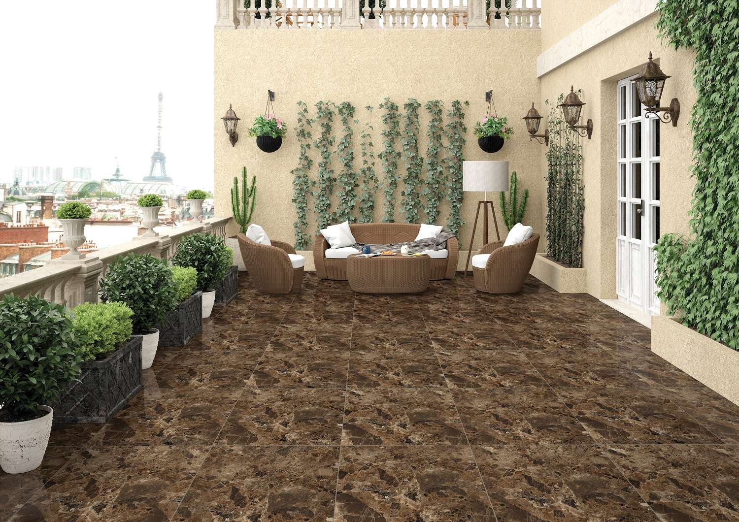 Imperial Brown Italica Tiles