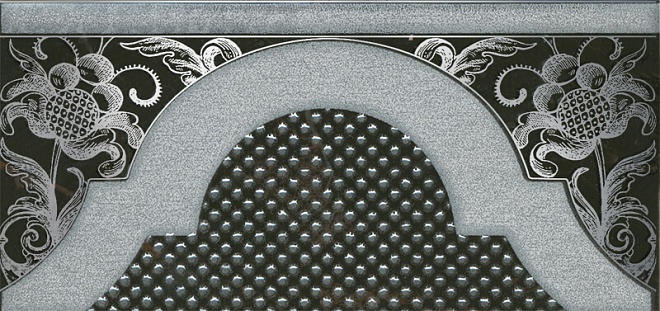 HGD/B266/16072 Фрагонар чёрный декор 7.4*15 Kerama Marazzi