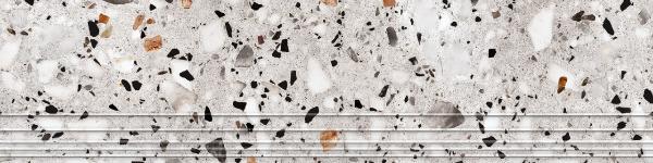 NR0371 Evia Terrazzo Серая 30x120 ProGRES Ceramica