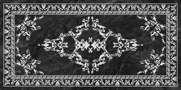 SG592702R Риальто серый тёмный декорированный лапатированный 119.5x238.5 Kerama Marazzi
