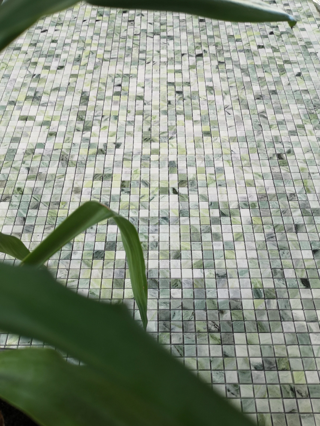 Pietrine Onice Jade Bianco POL 2.3x2.3 29.8x29.8 Caramelle Mosaic фото 5