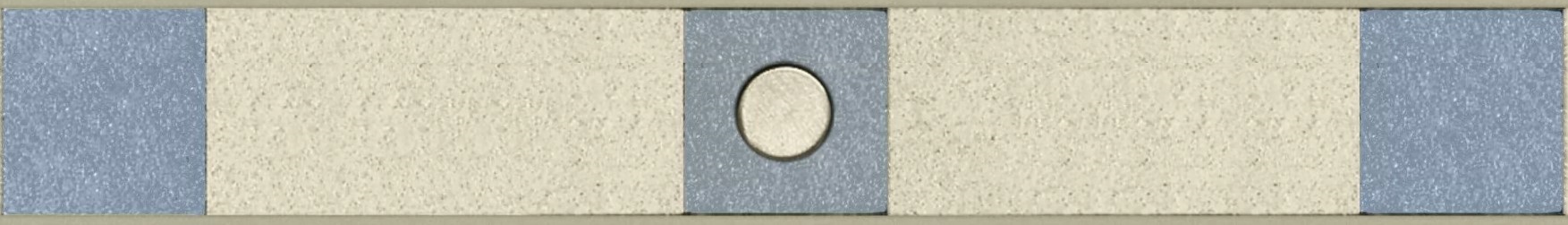 7271636 Fascia Decoro Meteor B Naturale 9.5мм 6x40 Casalgrande Padana