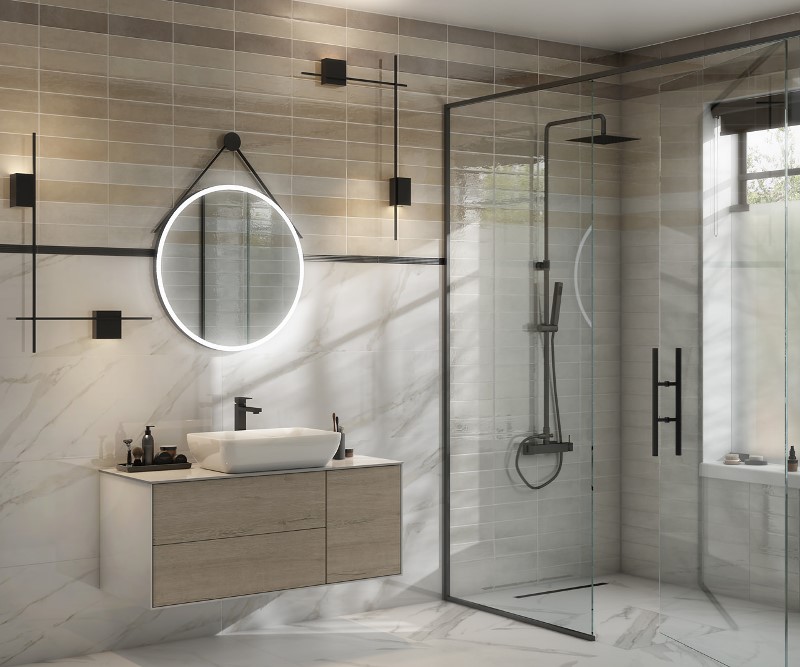 VB/A42/9016 Тракай глянцевый 8.5x28.5 Kerama Marazzi