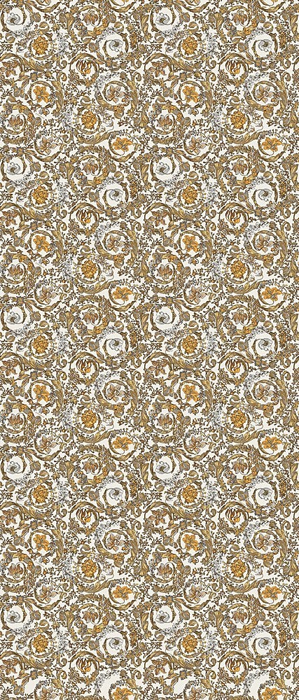 PF60011455 Manifesto Barocco Garden White 120x280 Versace (Gardenia Orchidea)