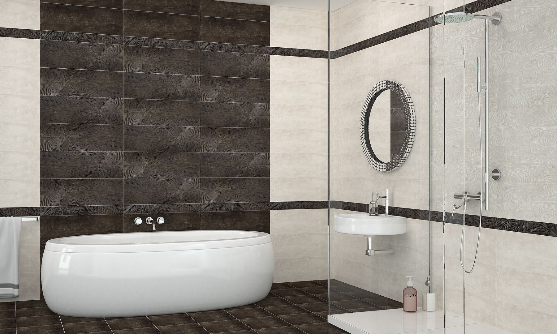 586252001 Декор Chiron Crema Stella 25,1х70,9 Eletto Ceramica