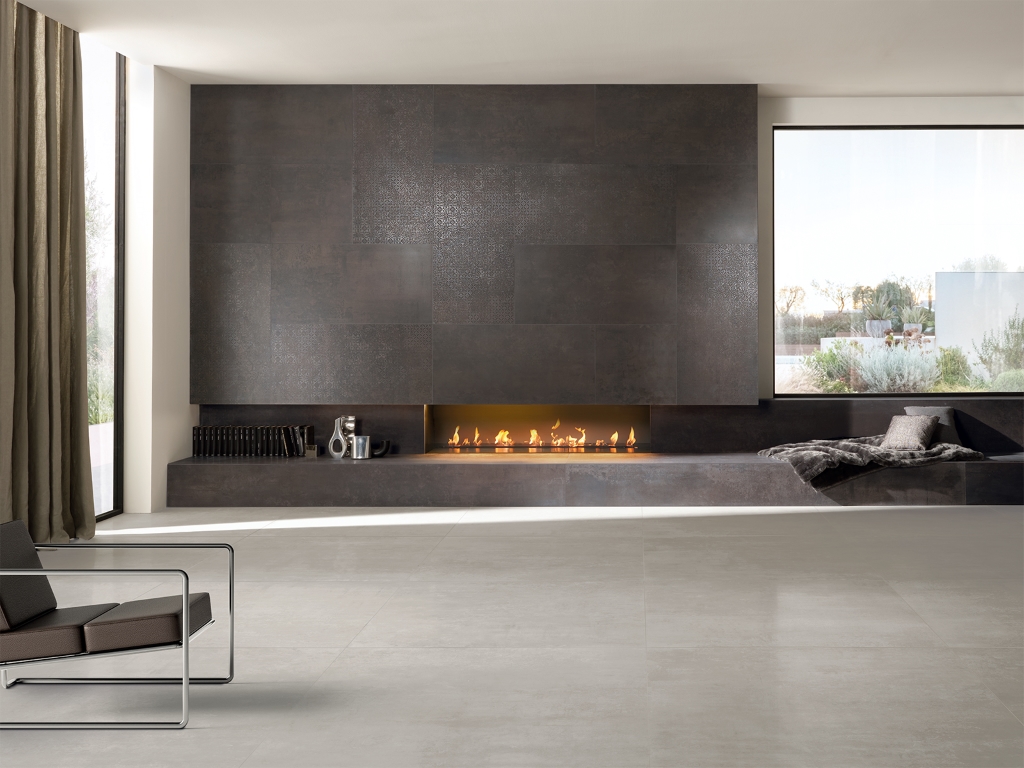 143043 Steel Argento Sat/Ret 8mm 60x120 Tagina Ceramiche