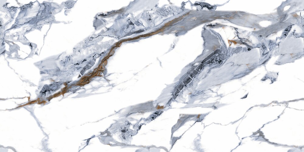 G126016G Gold Ink White 60x120 Zibo Fusure