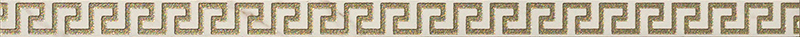 240241 MARBLE LISTELLO GRECA BIANCO SAB 2,7x58,5 Versace (Gardenia Orchidea)