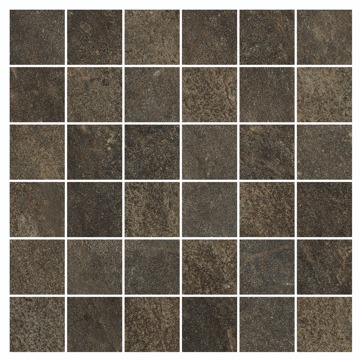 610110000351 Genesis Mercury Brown Mosaico 30x30 Italon