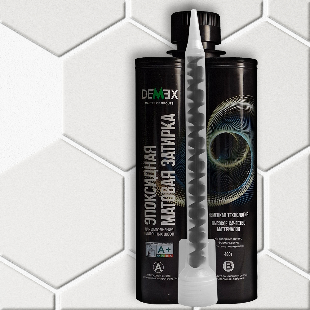 Матовая двухкомпонентная эпоксидная затирка 