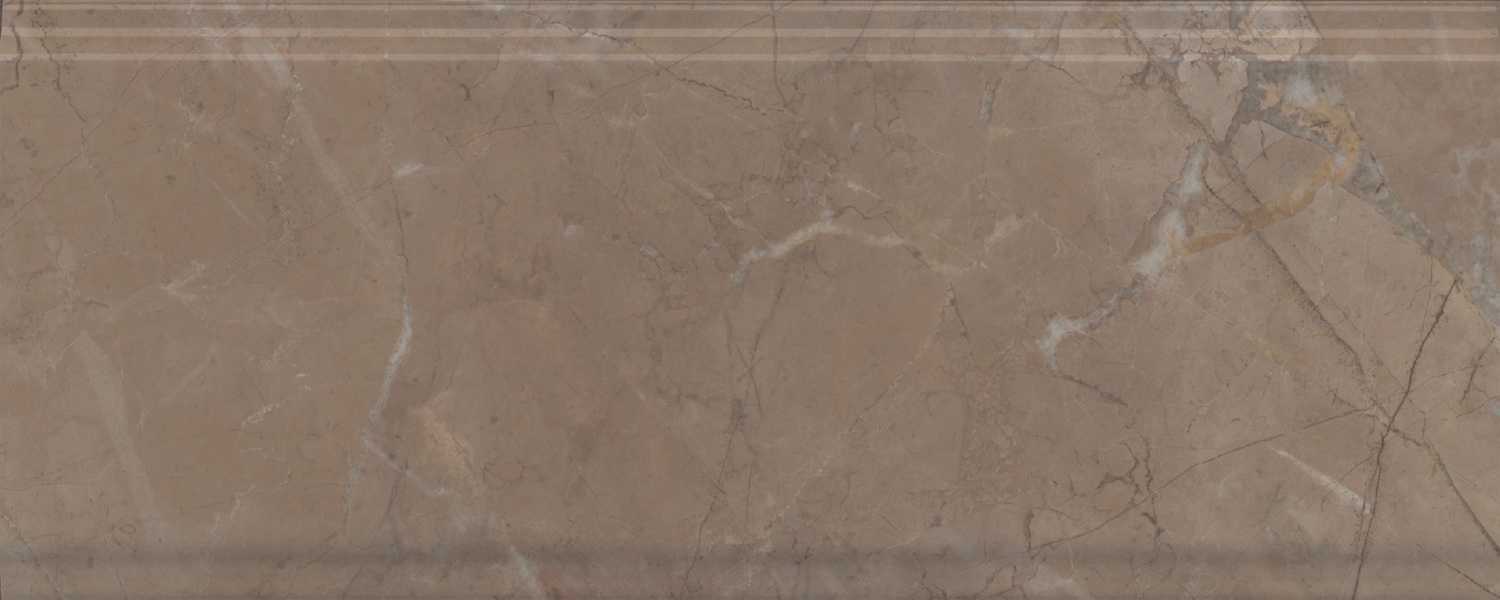 BDA027R Бордюр Серенада бежевый тёмный глянцевый обрезной 30x12 Kerama Marazzi фото 2