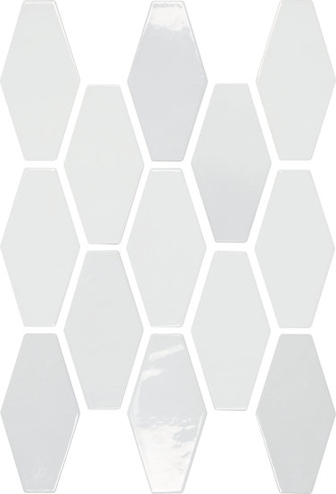 A035844 HARLEQUIN WHITE 10x20 Ape Ceramica