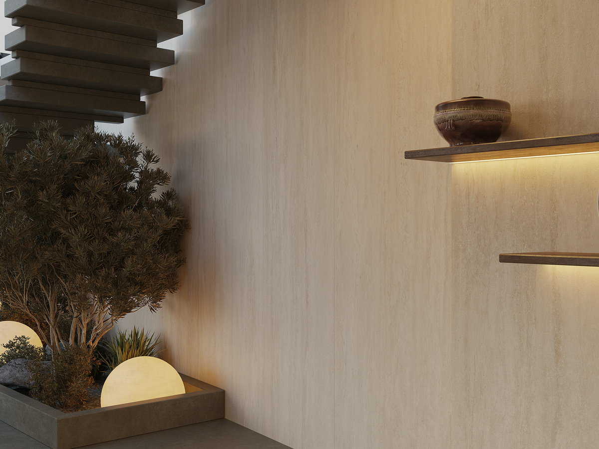 Cave Stone Beige White Спеченный камень 1200x2700x6 Delfone фото 15