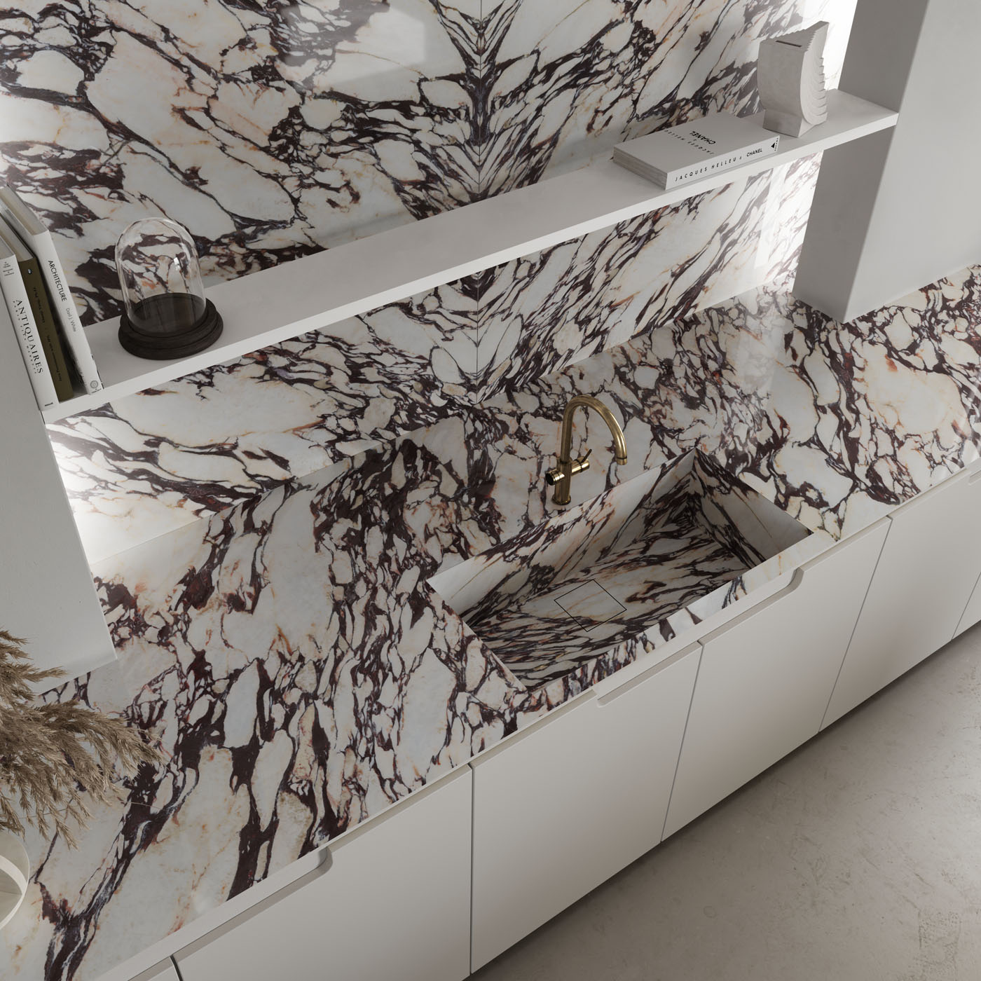 MB06 Calacatta Oro B Satin 12mm 162x324 Infinity
