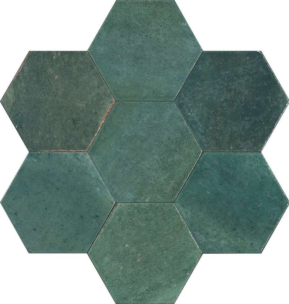 MFFG Lume Green Lux Esagona 21x18.2 MARAZZI Italy