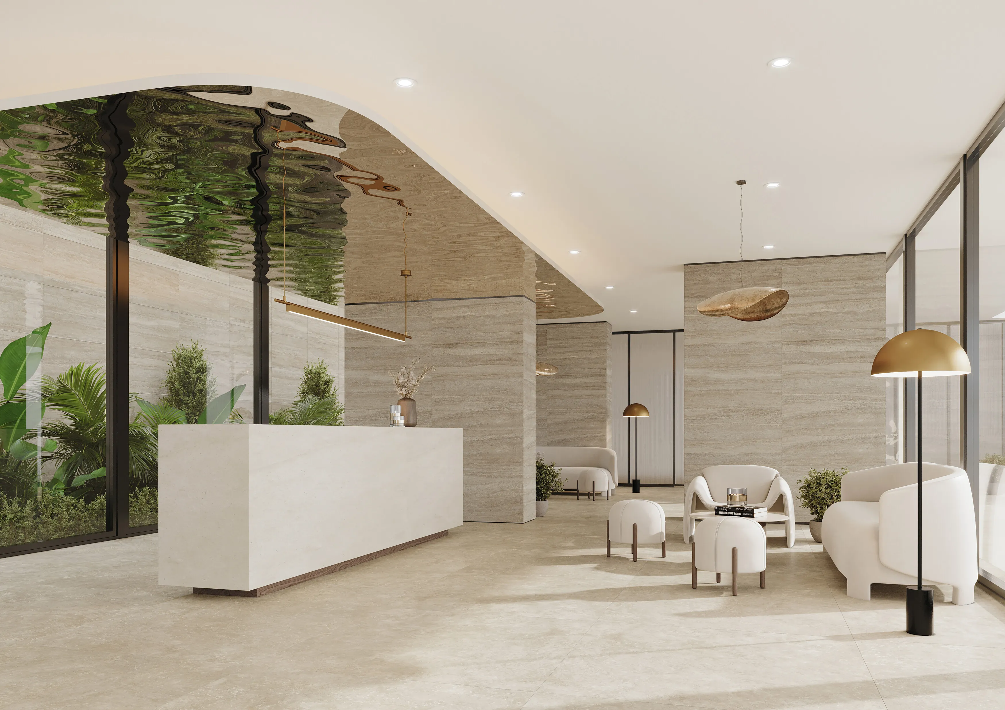 Travertino Noce Rec. 60x120 TAU Ceramica фото 22