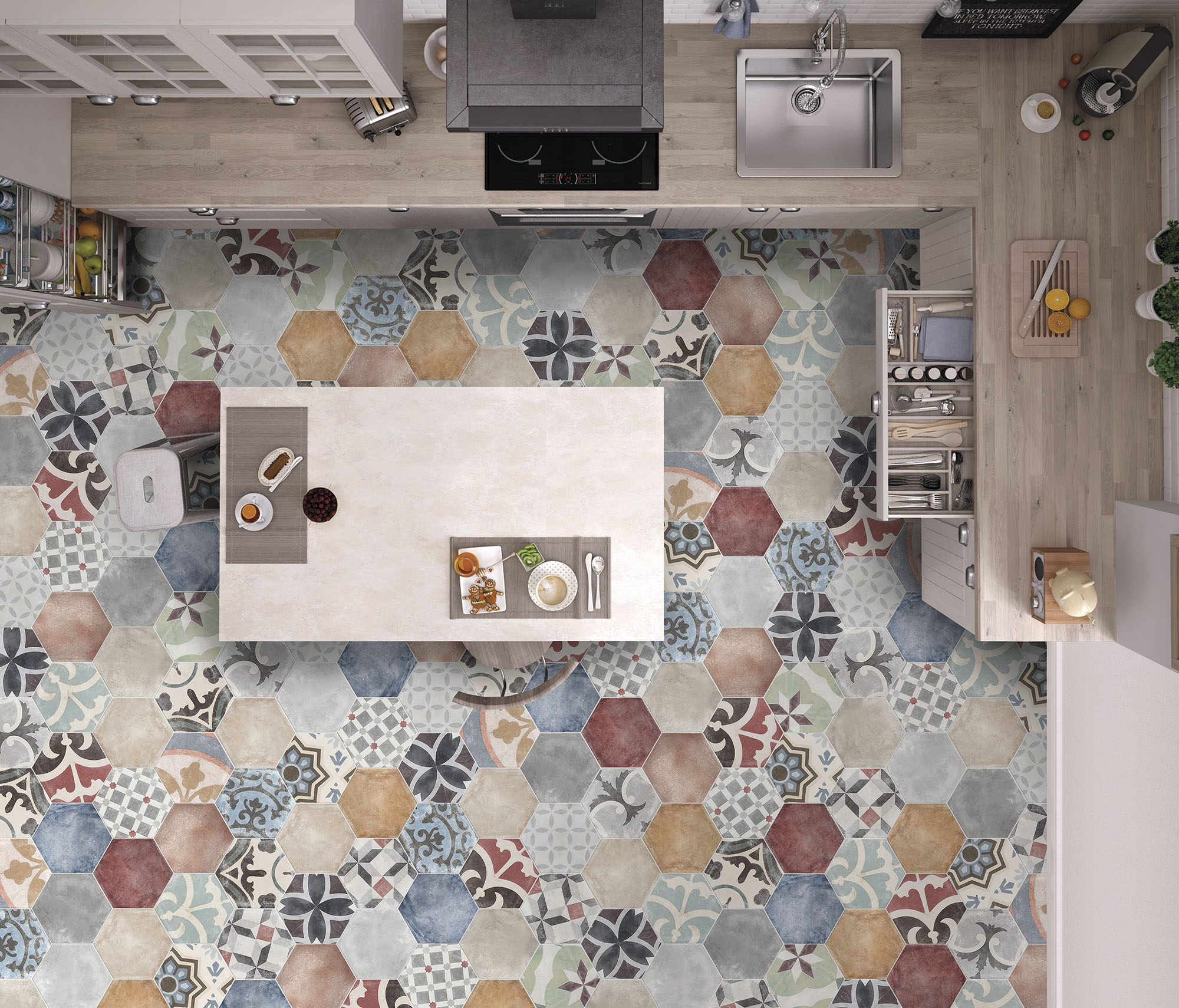Marrakech Hexa ITT Ceramic