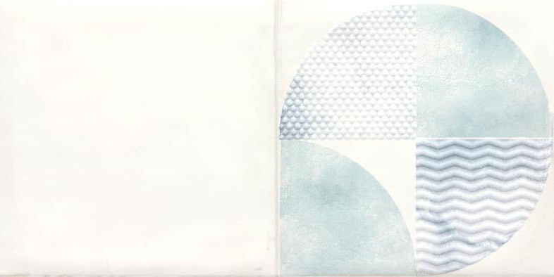 WITMB523 Retro Inserto Green-Blue 20x40 RAKO