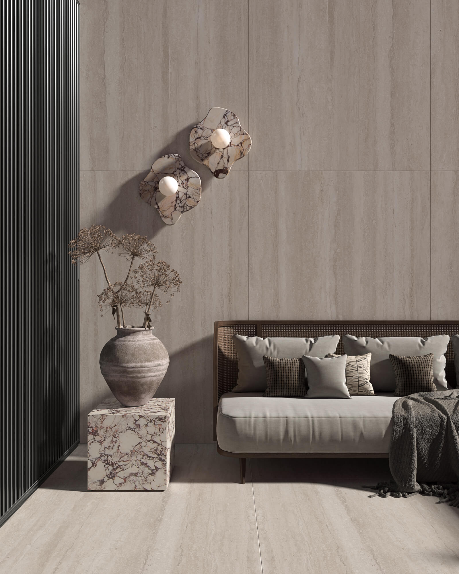 1188 Travertine Vein Beige Matt 180x120 Artcer