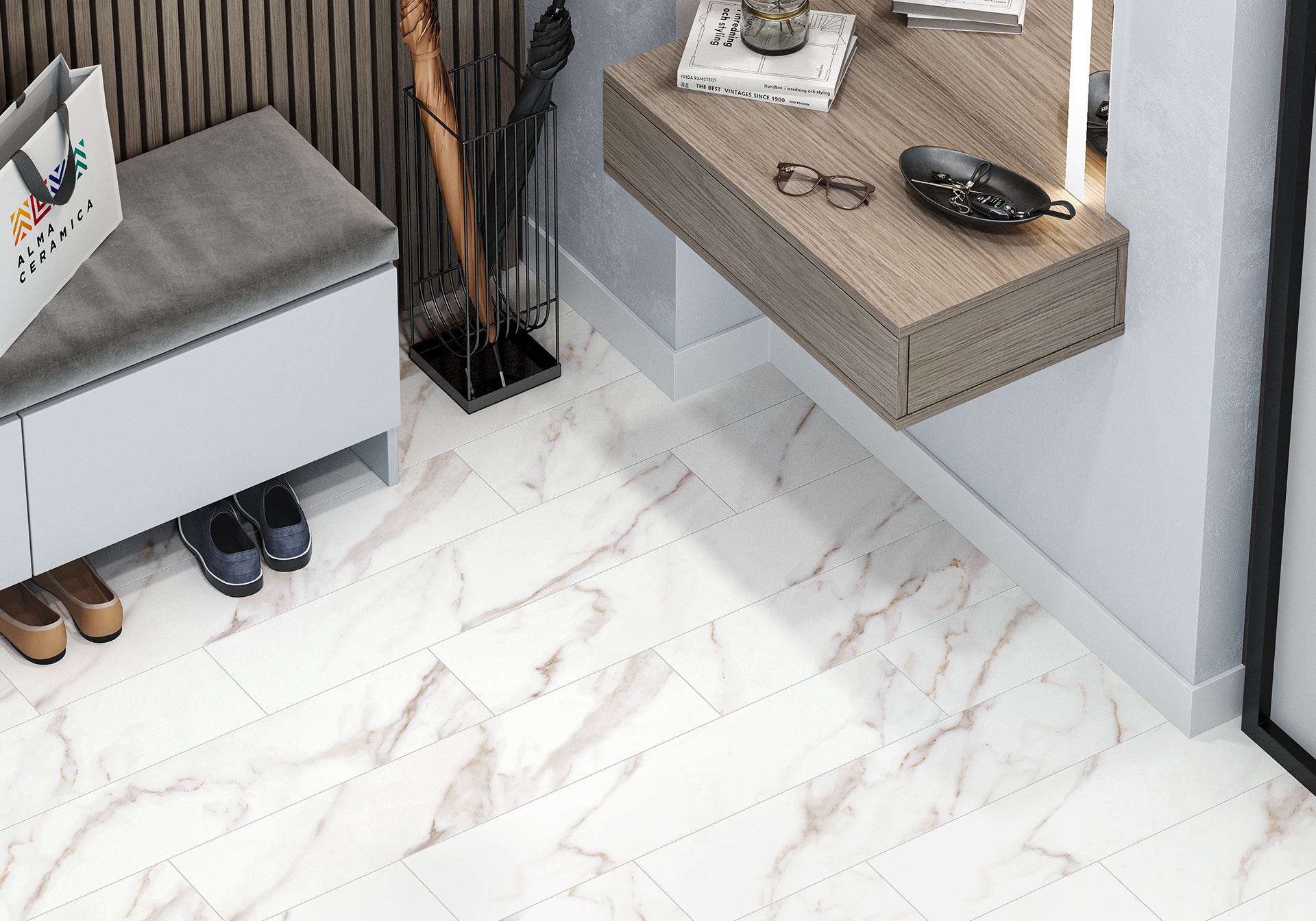 GFA2090CLN04R Calacatta Incanto матовый 200x900x7 Alma Ceramica (Уралкерамика) фото 17